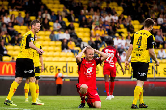 Kristoffer Barmen of Brann looks dejected