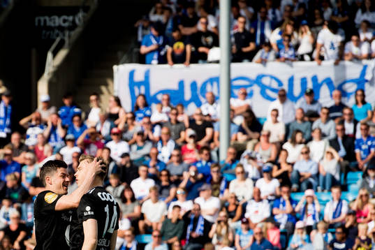 Pål André Helland and Alexander Søderlund of Rosenborg