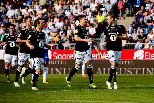 Pål André Helland and Alexander Søderlund of Rosenborg