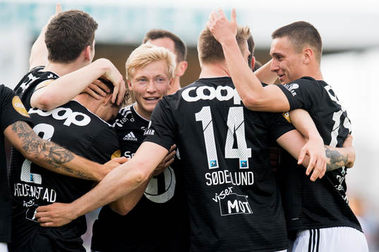 Birger Meling and Alexander Søderlund of Rosenborg