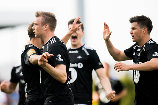 Alexander Søderlund of Rosenborg celebrates the 0-2 goal