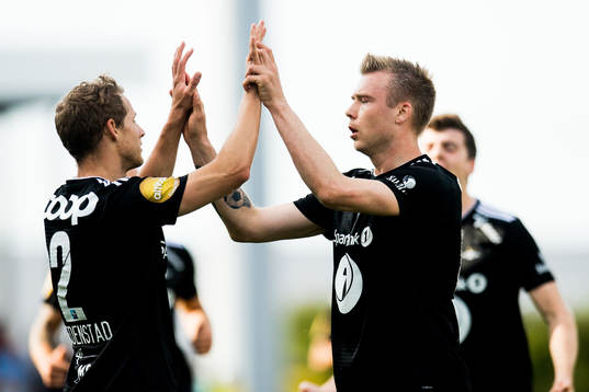 Alexander Søderlund of Rosenborg celebrates the 0-2 goal