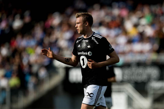Alexander Søderlund of Rosenborg celebrates the 0-2 goal