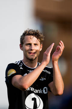 Vegar Eggen Hedenstad of Rosenborg celebrates
