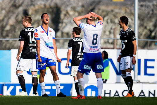Bruno Leite of Haugesund reacts