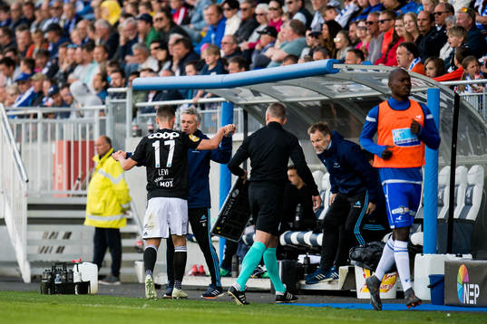 Jonathan Levi of Rosenborg and Kåre Ingebrigtsen, head