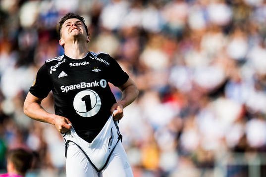 Pål André Helland of Rosenborg reacts