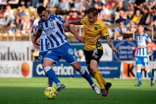 IFK Göteborgs Giorgi Kharaishvili och Elfsborgs Samuel