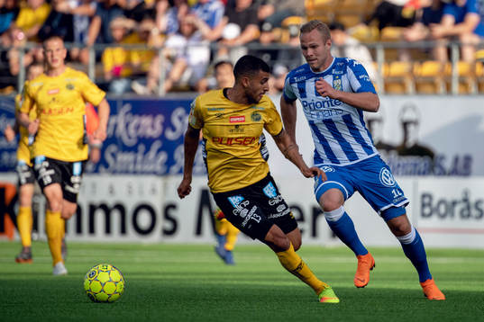 Elfsborgs Rami Kaib och IFK Göteborgs Gustav Engvall