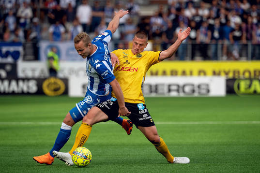 IFK Göteborgs Gustav Engvall och Elfsborgs Simon Olsson