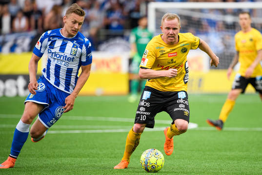 Elfsborgs Simon Lundevall och IFK Göteborgs Sebastian