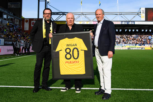 Elfsborgs ordförande Sune Lundqvist och Sten Strinäs