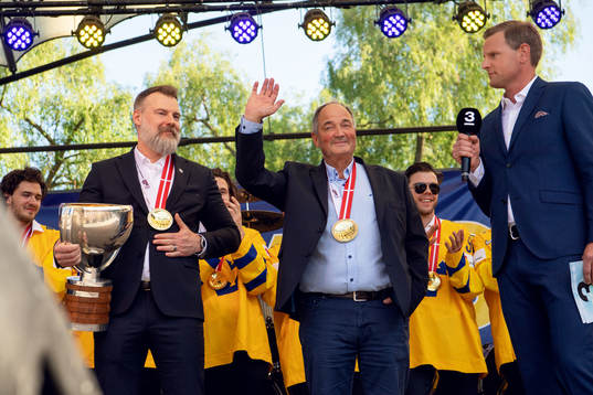 Sveriges förbundskapten Rikard Grönborg och
