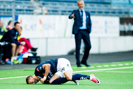 Zlatko Tripic of Viking and Lars Bohinen, head coach of