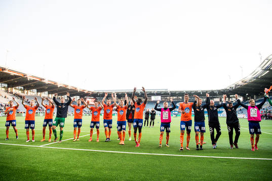 The players of Aalesund celebrate