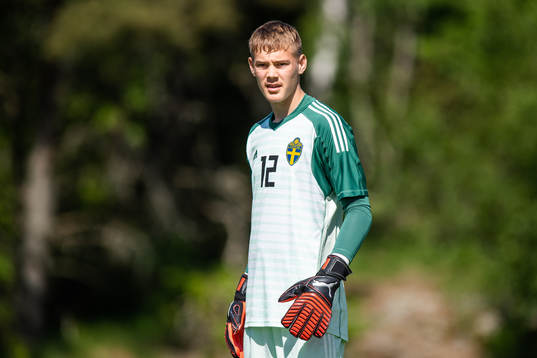 Sveriges målvakt Filip Jörgensen