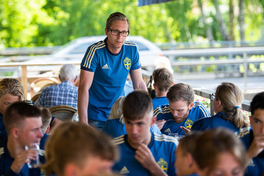 Sveriges förbundskapten Christofer Augustsson på