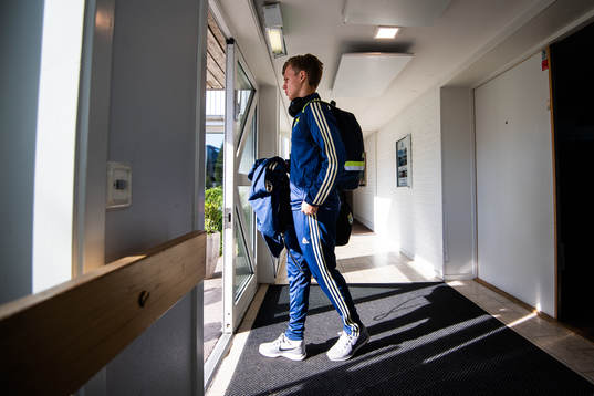 Sveriges Isak Jansson på hotellet