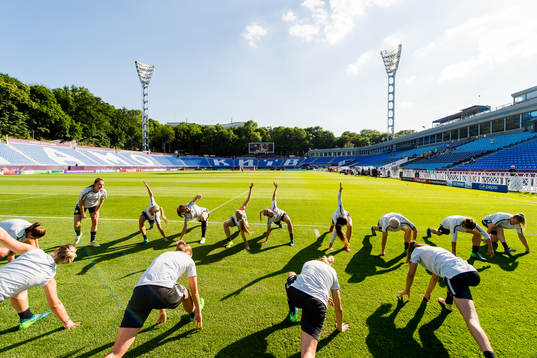 General view of Valeriy Lobanovskiy Dynamo Stadium