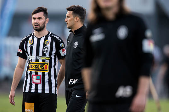 Landskronas Igor Arsenijevic och assisterande tränare