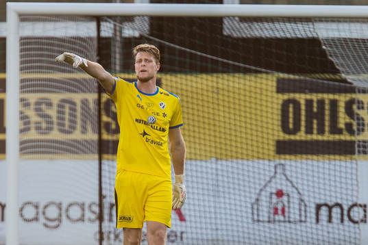 Halmstads målvakt Malkolm Nilsson