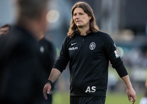 Landskronas tränare Agim Sopi deppar