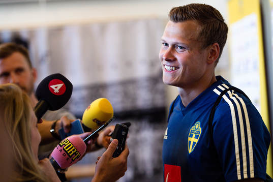 Viktor Claesson i Mixed zone