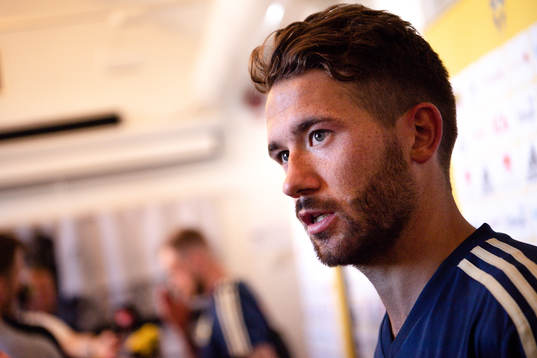 Marcus Rohdén i mixed zone