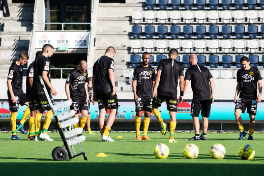 Elfsborgs spelare värmer upp