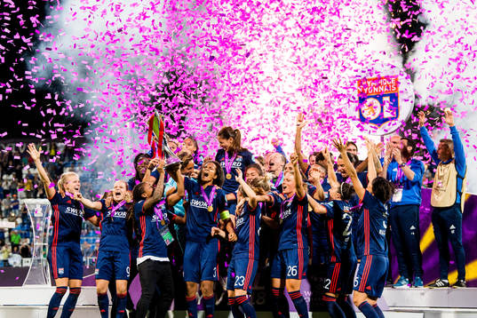 Ada Hegerberg, Eugénie Le Sommer, Wendie Renard and