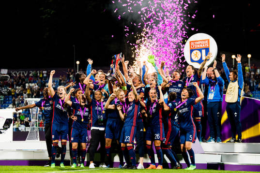 Ada Hegerberg, Eugénie Le Sommer, Wendie Renard, Camille