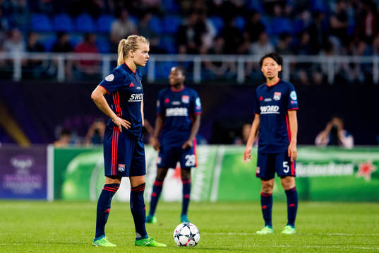 Ada Hegerberg of Lyon looks dejected