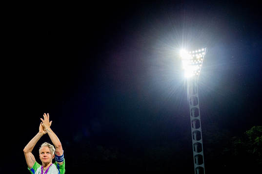 Nilla Fischer of Wolfsburg looks dejected