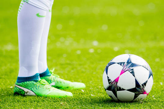 The Puma football shoes of Tessa Wullaert of Wolfsburg