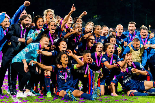 Wendie Renard, Shanice van de Sanden, Ada Hegerberg and the