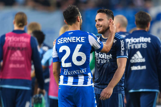 IFK Göteborgs André Calisir och Djurgårdens Dzenis Kozica