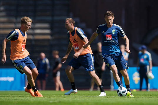 Oscar Hiljemark och Albin Ekdal