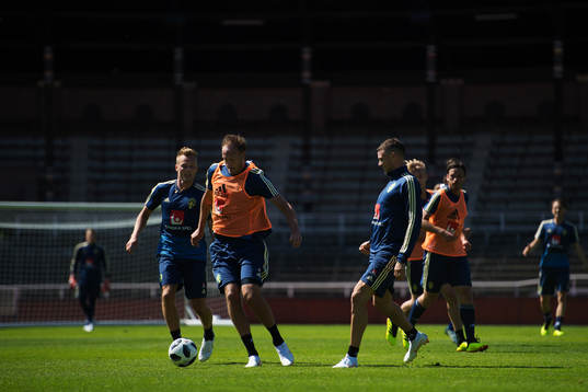 Sebastian Larsson, Andreas Granqvist och Marcus Berg