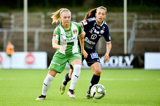 Hammarbys Emma Jansson och Linköpings Elin Landström