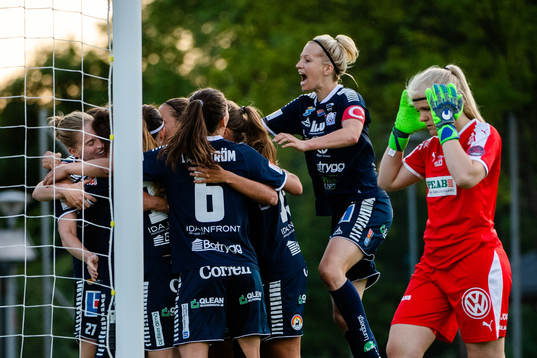 Linköpings spelare jublar