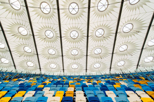 General interior view of the NSC Olimpiyskiy stadium