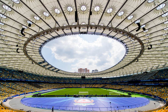 General interior view of the NSC Olimpiyskiy stadium