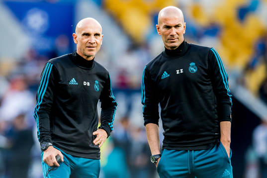 David Bettoni, assistant coach of Real Madrid, and Zinedine