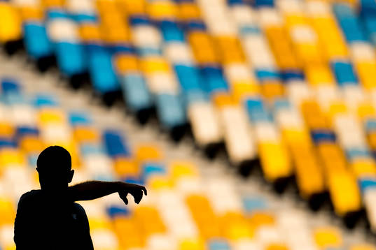 The silhouette of Jordan Henderson of Liverpool
