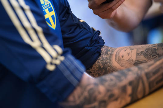 Tatueringar på Pontus Jansson