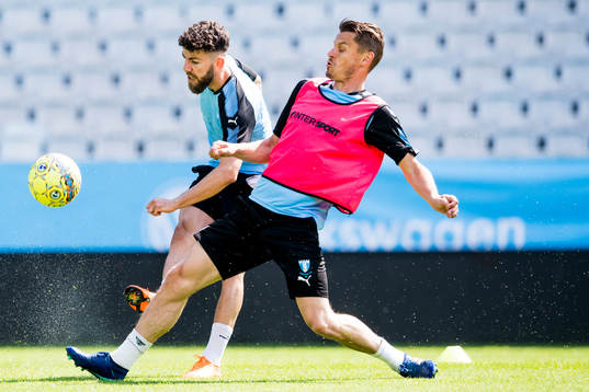 Benficas Erdal Rakip och Markus Rosenberg