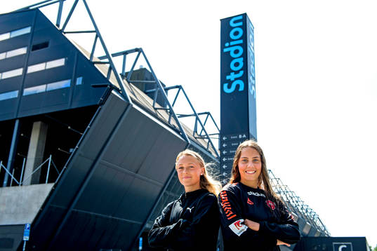 Rosengårds Hanna Bennison och Limhamn Bunkeflos Elisa Lang