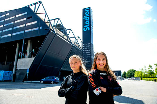Rosengårds Hanna Bennison och Limhamn Bunkeflos Elisa Lang