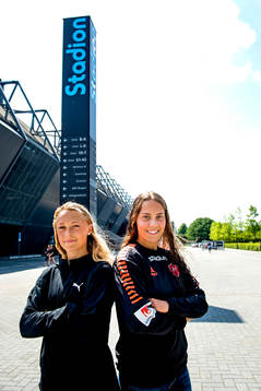 Rosengårds Hanna Bennison och Limhamn Bunkeflos Elisa Lang