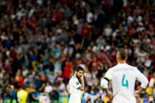 Isco of Real Madrid looks dejected